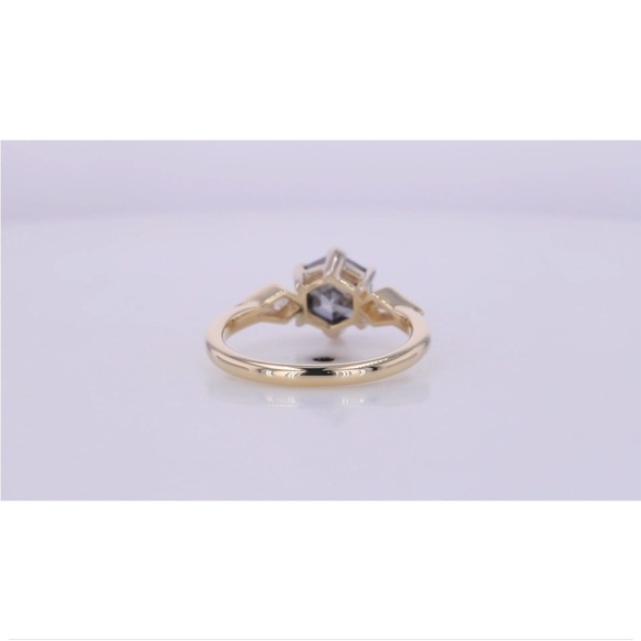 10K Grey Moissanite Ring - Picture 5 of 5